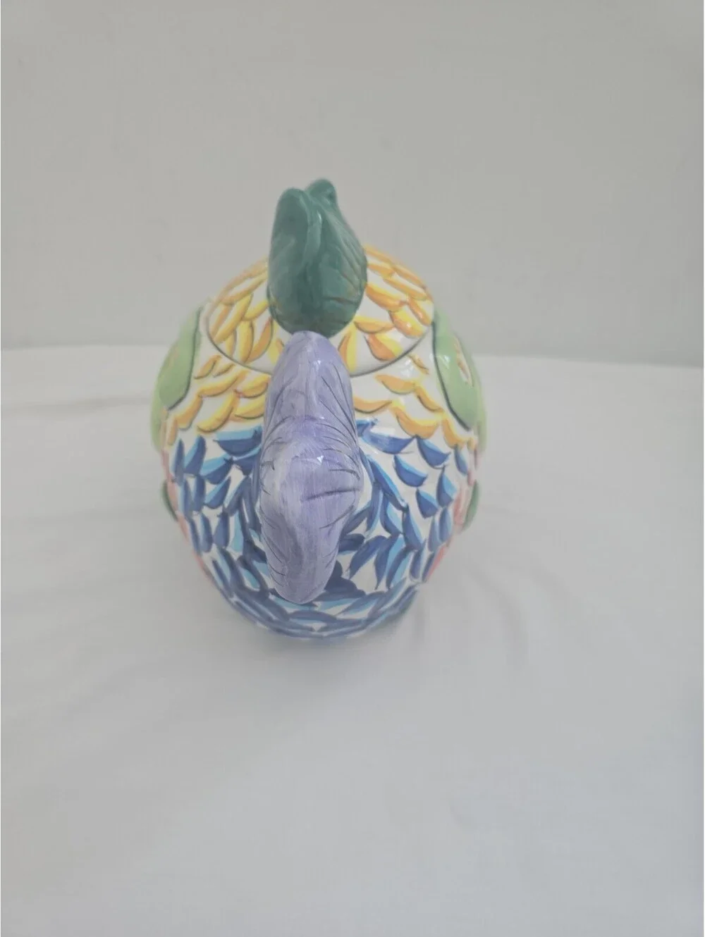 Certified International Hand-Painted Tropical Fish Ceramic Cookie Jar Canister –